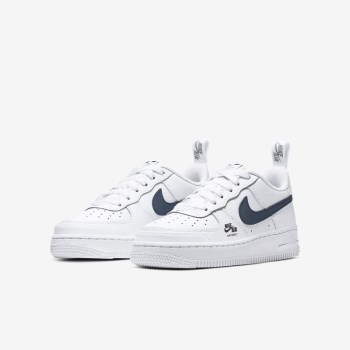 Nike Air Force 1 - Nagyobb Gyerek Air Force 1 - Fehér/Világos Szürke/Obszidián